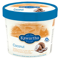 Coconut (available only at Kawartha Dairy stores)