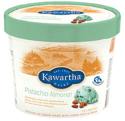 Pistachio Almond! (available only at Kawartha Dairy stores)